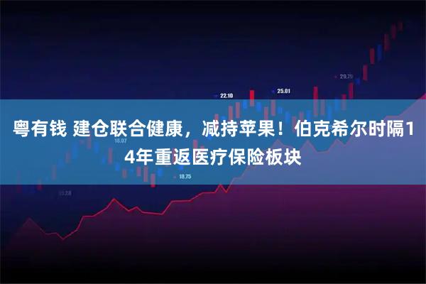 粤有钱 建仓联合健康，减持苹果！伯克希尔时隔14年重返医疗保险板块