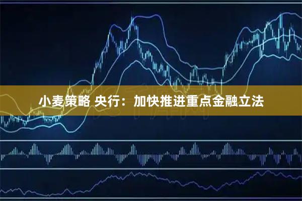 小麦策略 央行：加快推进重点金融立法